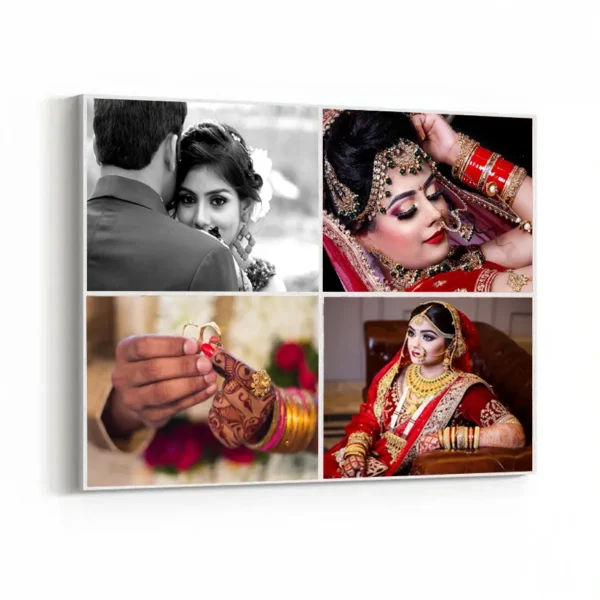 4 Photo Collage Landscape Canvas